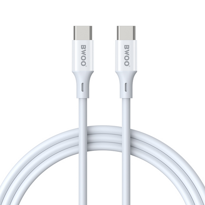 USB-C - USB-C kabl za prenos podataka i punjenje BWOO BO-X283CC-2M, 60W, 2m, Bela