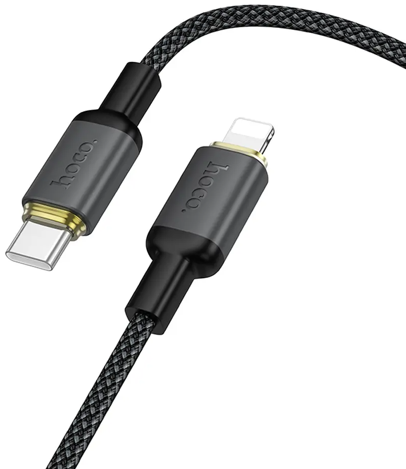 USB-C - Lightning HOCO X128 Benefit kabl za prenos podataka i punjenje, 30W, 1m, Crna