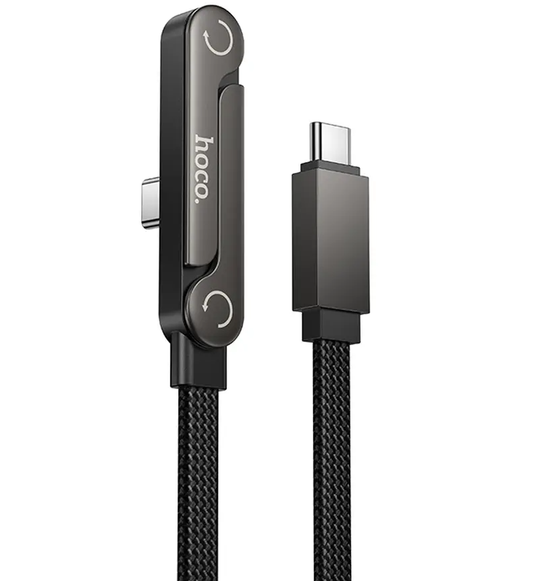 USB-C - USB-C HOCO U150 Exquisite kabl za prenos podataka i punjenje, 60W, 1.2m, Crna