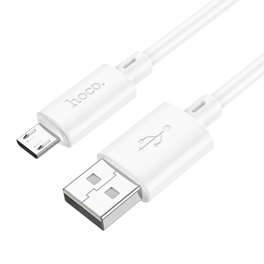 Kabl za prenos podataka i punjenje USB-A - microUSB HOCO X88, 18W, 2m, Bela