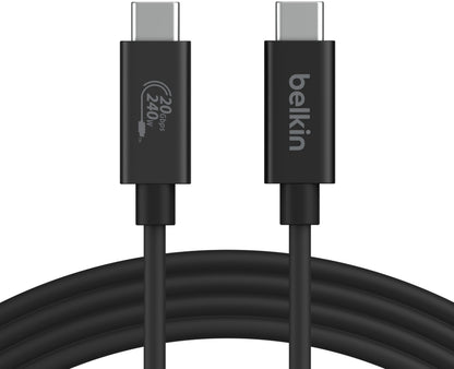 Kabl za prenos podataka i punjenje USB-C - USB-C Belkin Connect, 240W, 2m, Crni INZ004bt2MBK
