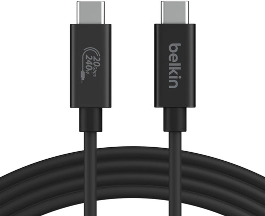 Kabl za prenos podataka i punjenje USB-C - USB-C Belkin Connect, 240W, 2m, Crni INZ004bt2MBK