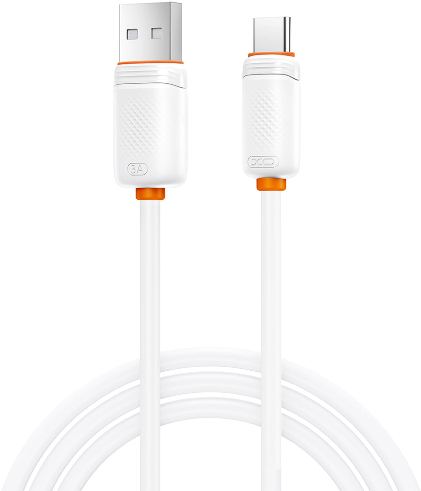 Kabl za prenos podataka i punjenje USB-A - USB-C XO Design NB302, 18W, 1m, Bela