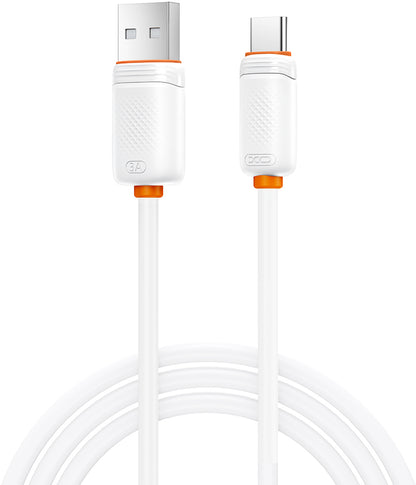 Kabl za prenos podataka i punjenje USB-A - USB-C XO Design NB302, 18W, 1m, Bela