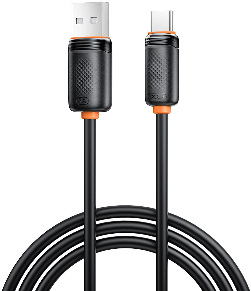 Kabl za prenos podataka i punjenje USB-A - USB-C XO Design NB302, 18W, 1m, Crni
