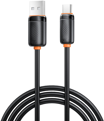 Kabl za prenos podataka i punjenje USB-A - USB-C XO Design NB302, 18W, 1m, Crni