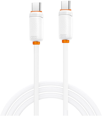 USB-C - USB-C kabl za prenos podataka i punjenje XO Design NB-Q302B, 60W, 1m, Bela