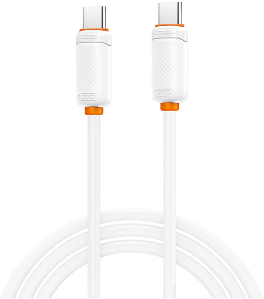 USB-C - USB-C kabl za prenos podataka i punjenje XO Design NB-Q302B, 60W, 1m, Bela