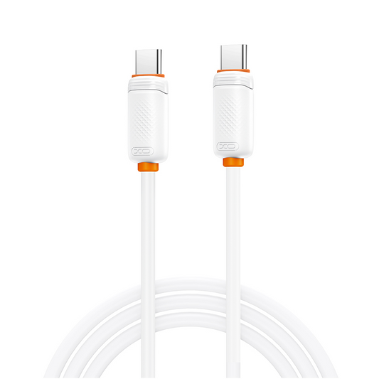 USB-C - USB-C kabl za prenos podataka i punjenje XO Design NB-Q298, 240W, 1m, Bela