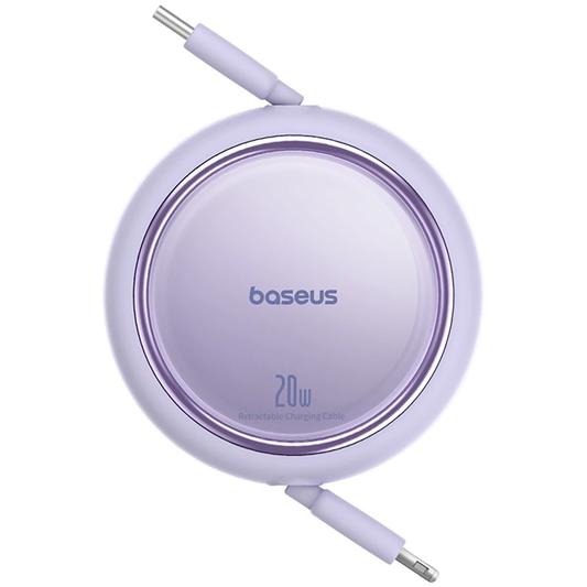 Kabl za prenos podataka i punjenje USB-C - Lightning Baseus Free2Pull Mini Retractable, 20W, 1m, Ljubičasta P10364501511-00