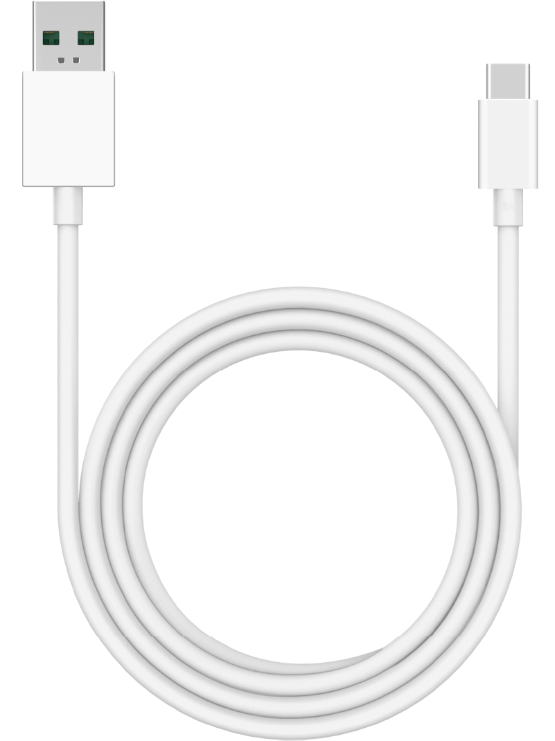 Kabl za prenos podataka i punjenje USB-A - USB-C Oppo DL154, 1m, Bela 611602000020