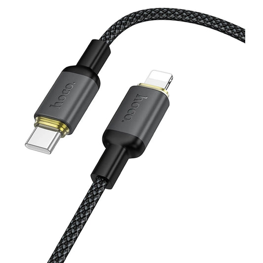 Kabl za prenos podataka i punjenje USB-A - Lightning HOCO X128 Benefit, 10W, 1m, Crni