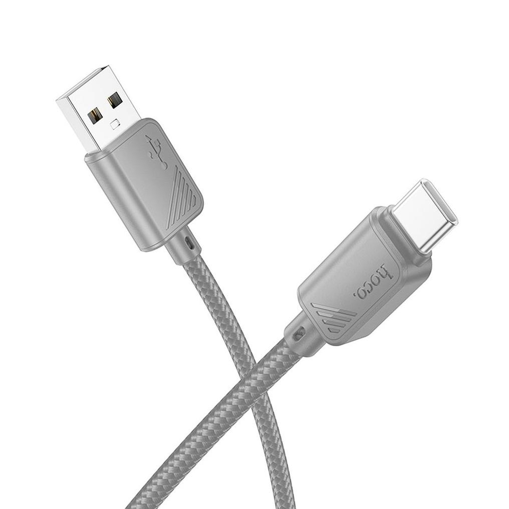 Kabl za prenos podataka i punjenje USB-A - USB-C HOCO X113, 18W, 1m, Siva
