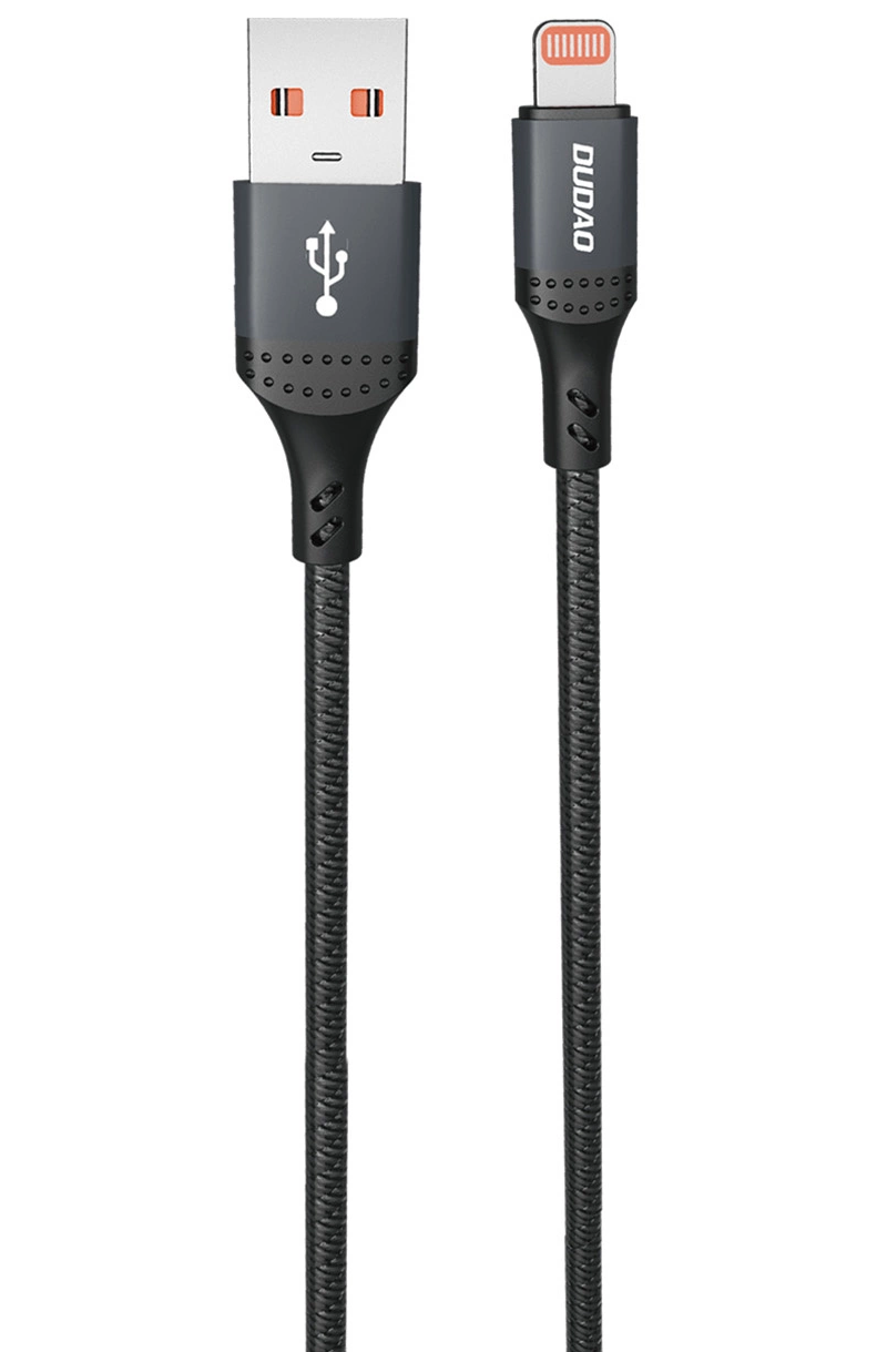 Kabl za prenos podataka i punjenje USB-A - Lightning Dudao L3SL, 30W, 1.2m, Crni