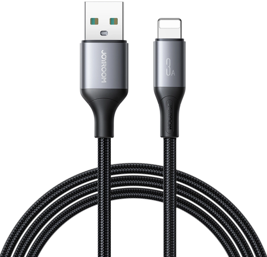 Kabl za prenos podataka i punjenje USB-A - Lightning Joyroom S-A28 Flash, 18W, 1m, Crna