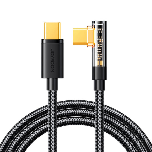 Kabl za podatke i punjenje USB-C - USB-C Joyroom S-CC100A6 Angled, 100W, 1.2m, Crni