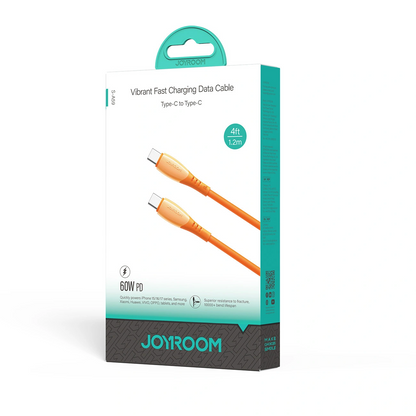 Kabl za podatke i punjenje USB-C - USB-C Joyroom S-A59 Vibrant, 60W, 1.2m, Narandžasti