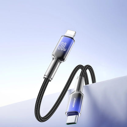 USB-C kabl za prenos podataka i punjenje - Lightning Joyroom S-A42, 30W, 1.2m, Crna
