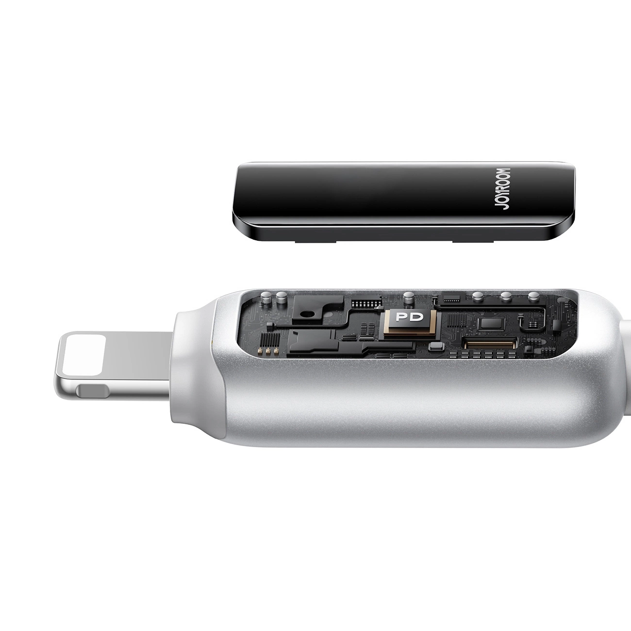 Kabl za prenos podataka i punjenje USB-A - Lightning Joyroom S-A55 StarFlight Display, 18W, 1.2m, Bela