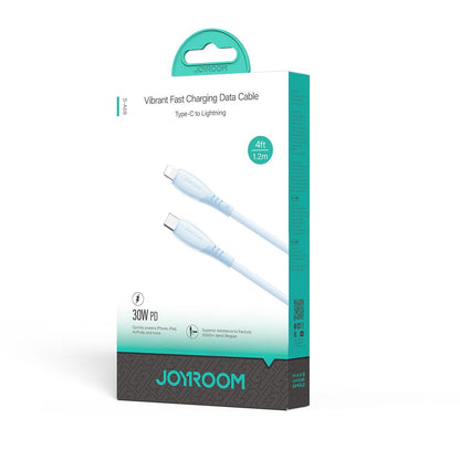 Kabl za prenos podataka i punjenje USB-C - Lightning Joyroom S-A59 Vibrant, 30W, 1.2m, Plavi