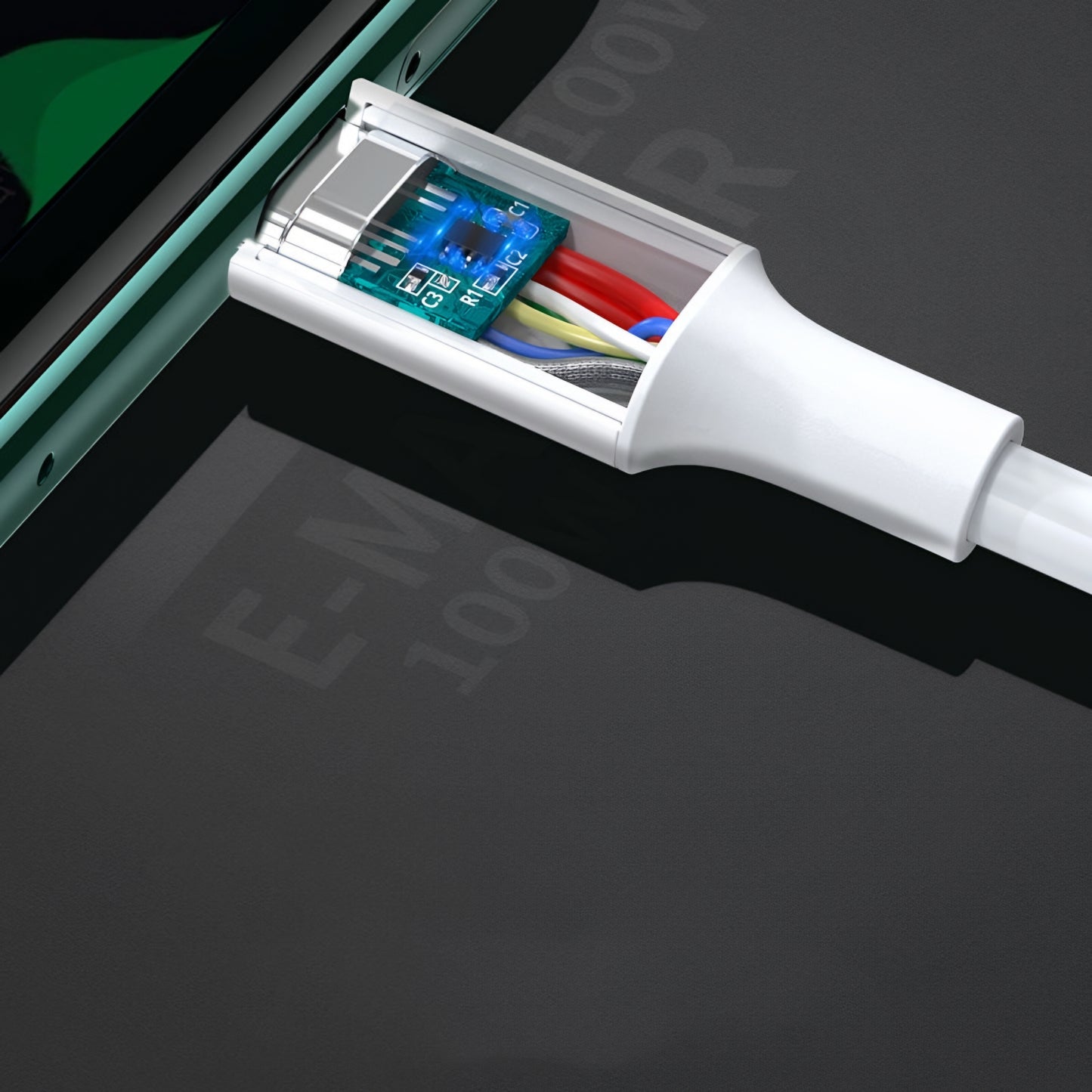 Kabl za podatke i punjenje USB-C - USB-C UGREEN US300, 100W, 2m, Bela