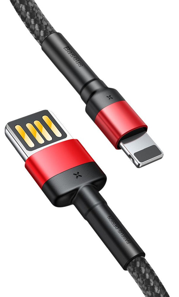 Kabl za prenos podataka i punjenje USB-A - Lightning Baseus Cafule Special Edition, 18W, 1m, Crveni CALKLF-G91