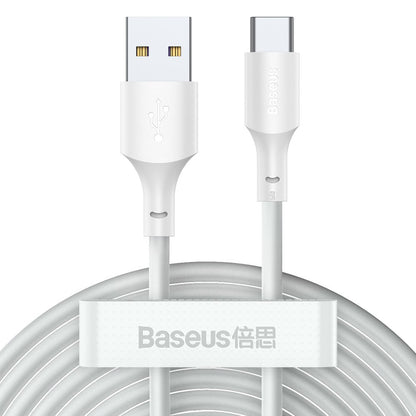 Kabel za Prijenos Podataka i Punjenje USB-A - USB-C Baseus, 40W, 1.5m, Set 2 komada, Bijela TZCATZJ-02