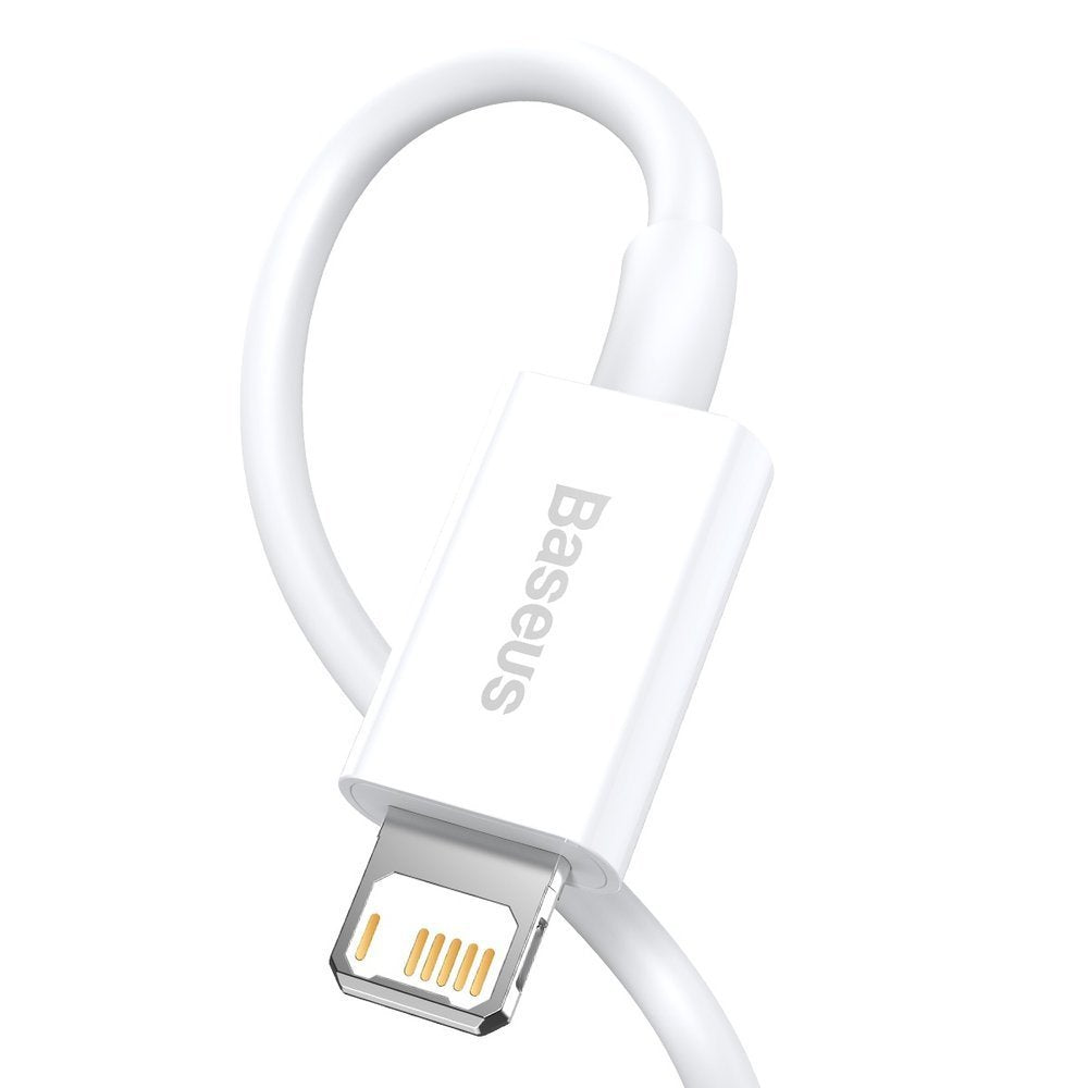 Kabel za Prijenos Podataka i Punjenje USB-A - Lightning Baseus Superior Series, 20W, 1.5m, Bijeli CALYS-B02
