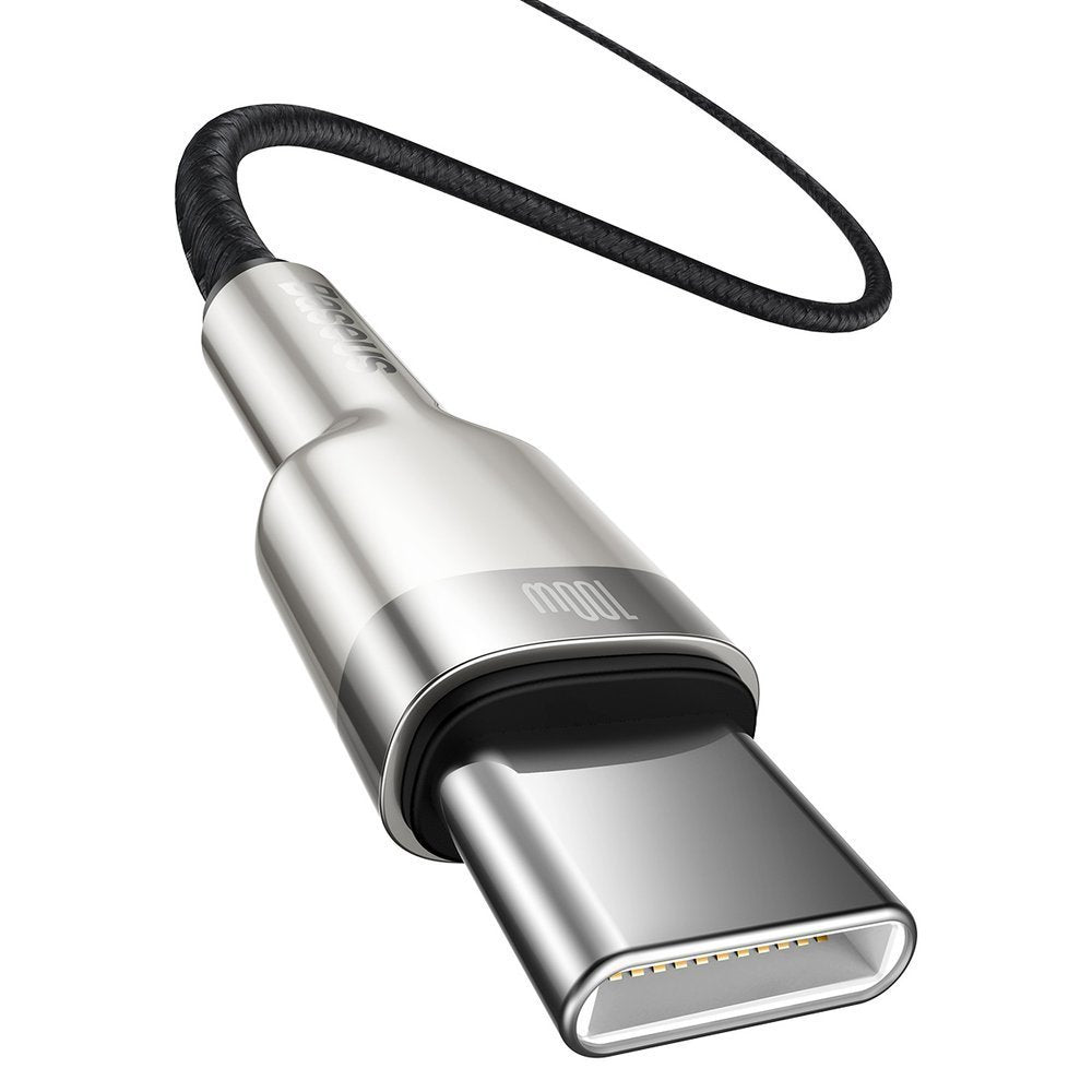 Kabl za Prenos Podataka i Punjenje USB-C - USB-C Baseus Cafule Metal Series, 100W, 1m, Crni CATJK-C01