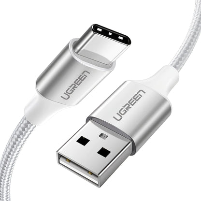 Kabl za podatke i punjenje USB-A - USB-C UGREEN US288, 18W, 1m, Bel