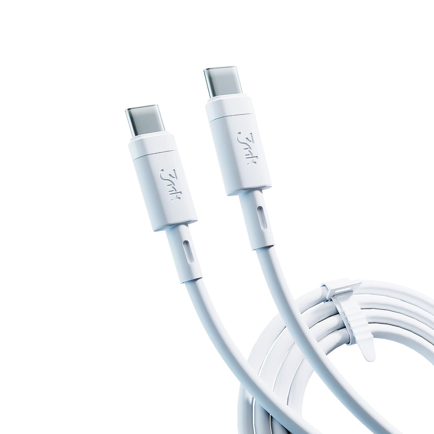 USB-C kabl za prenos podataka i punjenje - USB-C 3MK Hyper Silicone, 60W, 1m, Bela