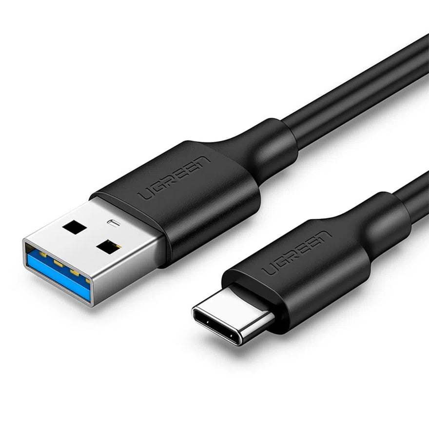 USB-A to USB-C Data and Charging Cable UGREEN US184, 60W, 1m, Black