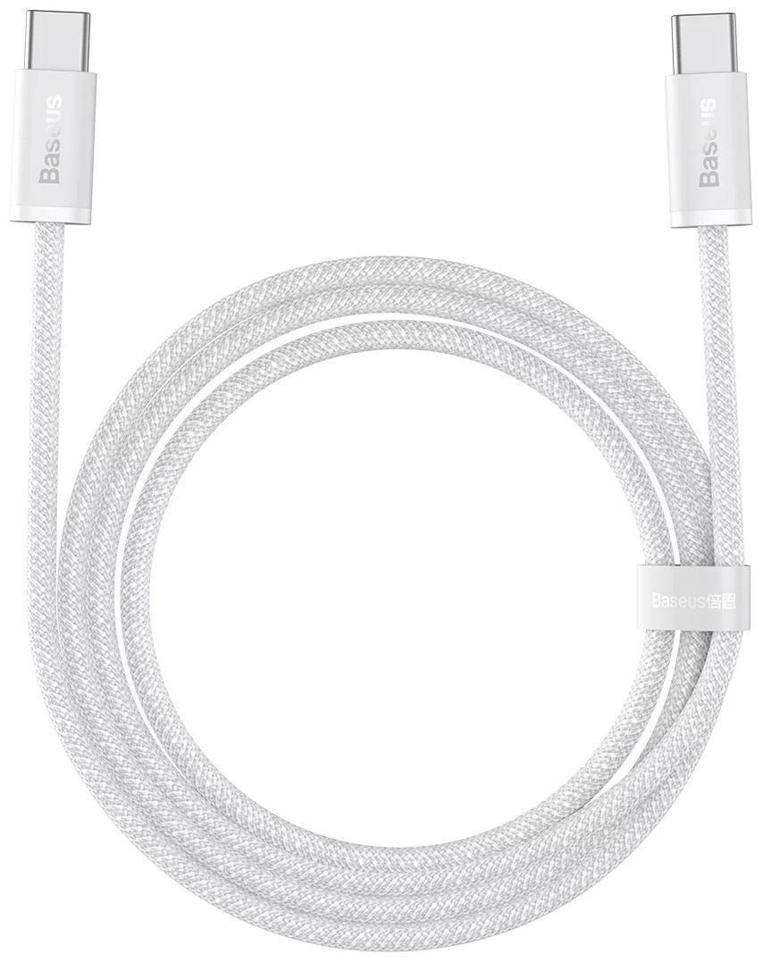 Kabl za Prenos Podataka i Punjenje USB-C - USB-C Baseus Dynamic Series, 100W, 1m, Beli CALD000202