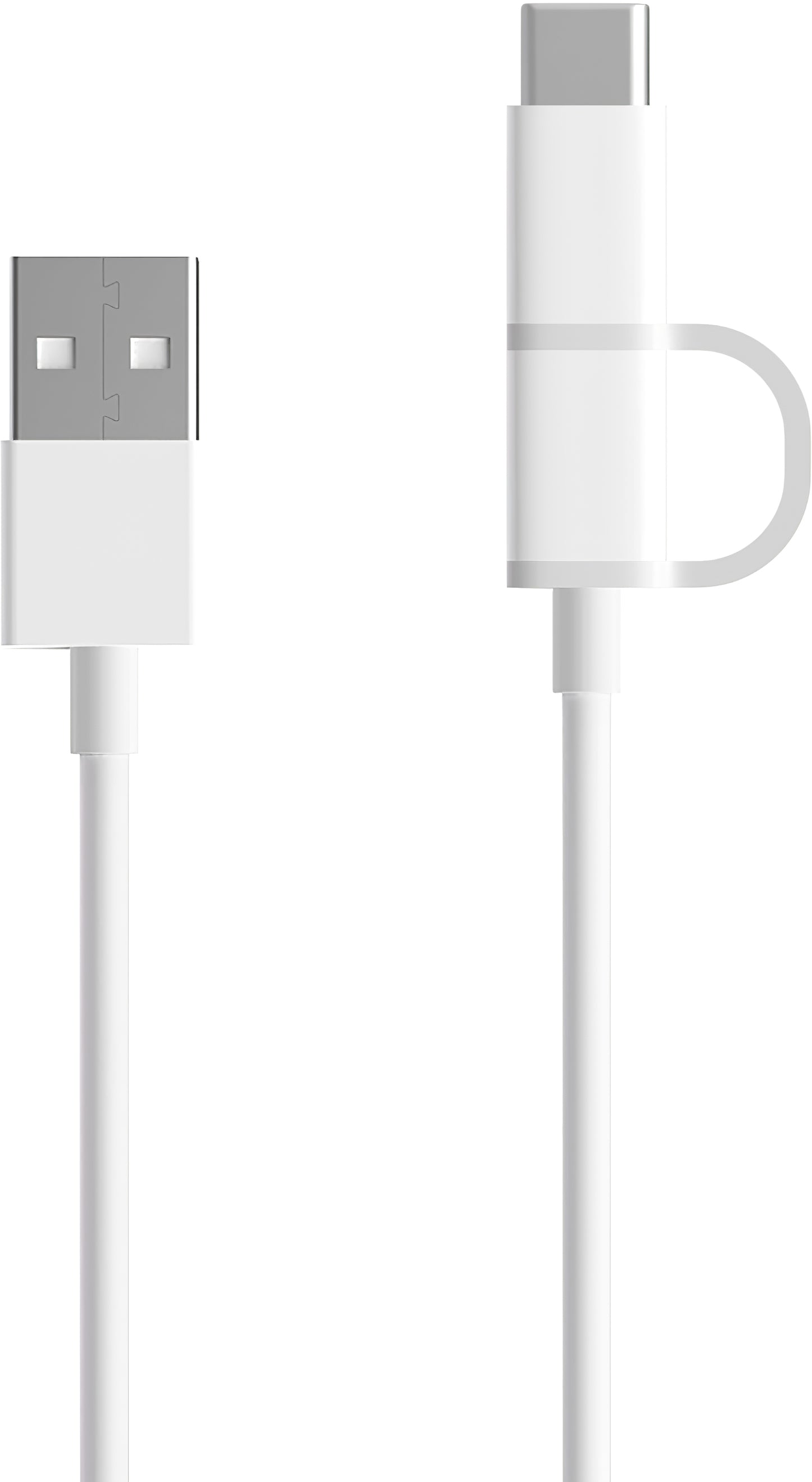 Data and Charging Cable USB-A - microUSB / USB-C Xiaomi Mi 2in1, 18W, 1m, White SJV4082TY 
