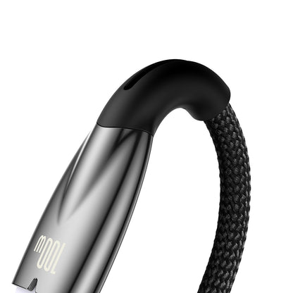 Kabel za Prijenos Podataka i Punjenje USB-A - USB-C Baseus Glimmer Series, 100W, 2m, Crni CADH000501