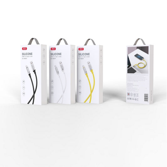 Kabl za podatke i punjenje USB-A - USB-C XO Design NB251, 18W, 1m, Crni