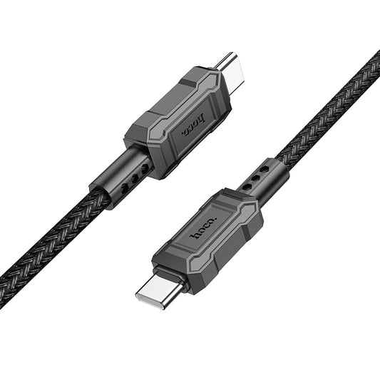 USB-C Data and Charging Cable - USB-C HOCO Leader X94, 60W, 1m, Black 