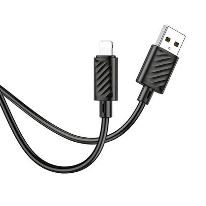 Kabl za Prenos Podataka i Punjenje USB-A - Lightning HOCO X88, 18W, 1m, Crni
