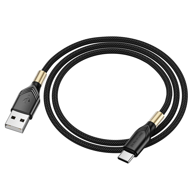 Kabel za Prijenos Podataka i Punjenje USB-A - USB-C Borofone BX92 Advantage, 18W, 1m, Crni