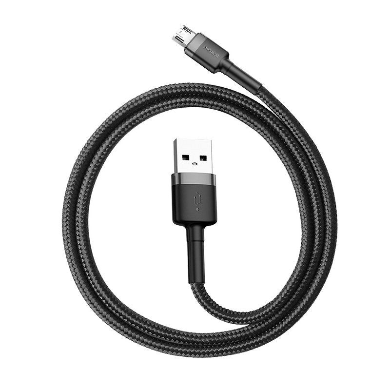 Kabel za Prijenos Podataka i Punjenje USB-A - microUSB Baseus Cafule, 18W, 0.5m, Sivi CAMKLF-AG1