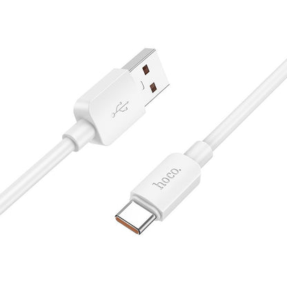 Kabl za prenos podataka i punjenje USB-A - USB-C HOCO X96, 100W, 1m, Bel