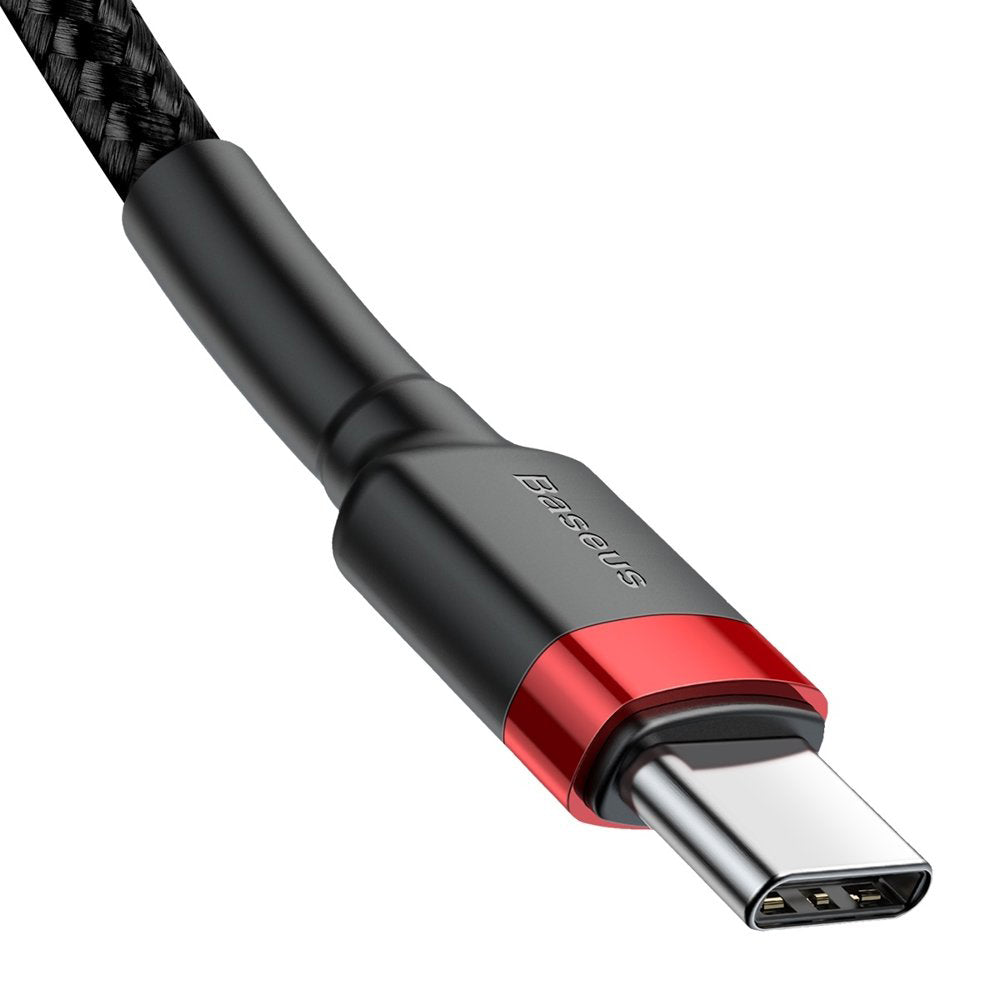 Data and Charging Cable USB-C - USB-C Baseus Cafule, 60W, 2m, Red CATKLF-H91 