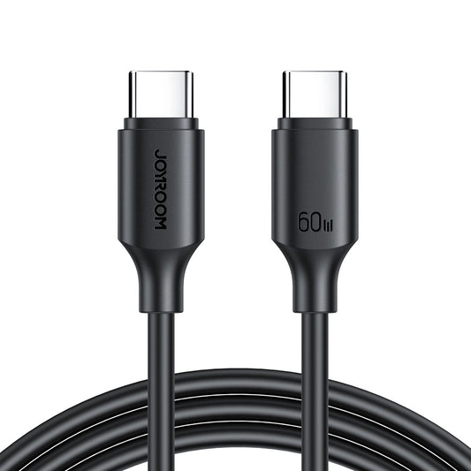 USB-C Data and Charging Cable - USB-C Joyroom S-CC060A9, 60W, 1m, Black 