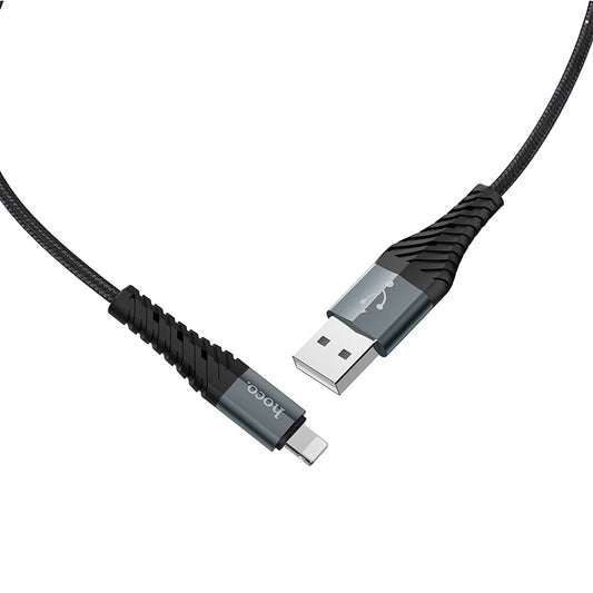 HOCO X38 Cool USB-A - Lightning Data and Charging Cable HOCO X38 Cool, 18W, 1m, Black 