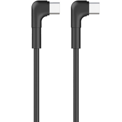 USB-C Data and Charging Cable - USB-C MaXlife MXUC-09 Angled, 60W, 1m, Black 
