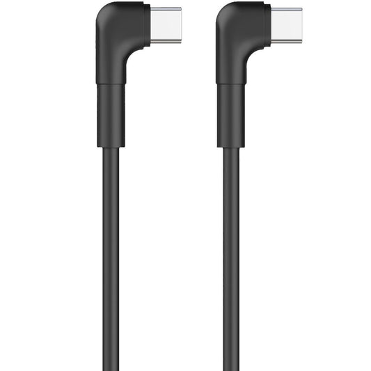 USB-C Data and Charging Cable - USB-C MaXlife MXUC-09 Angled, 60W, 1m, Black 