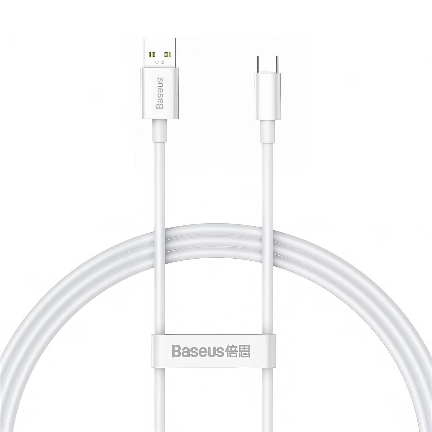 Kabel za Prijenos Podataka i Punjenje USB-A - USB-C Baseus Superior Series, 65W, 1m, Bijeli CAYS000902