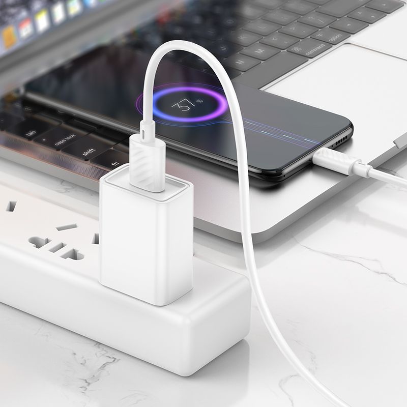 Kabel za Prijenos Podataka i Punjenje USB-A - microUSB HOCO X88, 18W, 1m, Bijeli