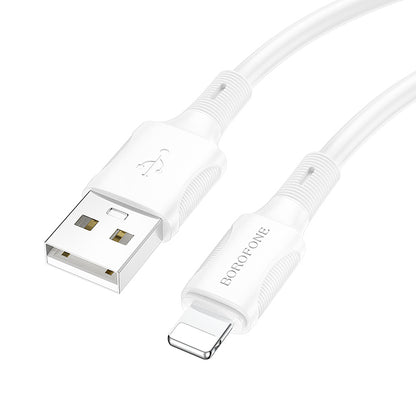 Kabl za Prenos Podataka i Punjenje USB-A - Lightning Borofone BX80 Succeed, 18W, 1m, Beli