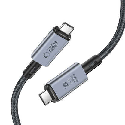 Kabl za Prenos Podataka i Punjenje USB-C - USB-C Tech-Protect Ultraboost Max, 240W, 2m, Sivi